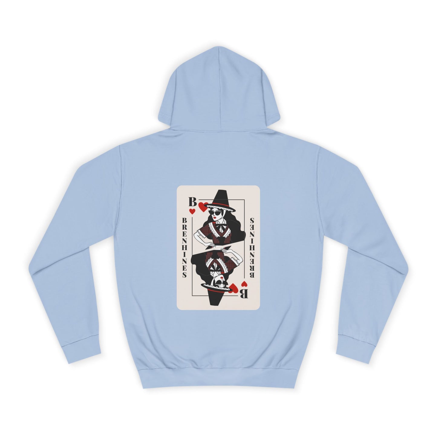 Welsh Playing Card Hoodie - 'Brenhines' (Double Sided)
