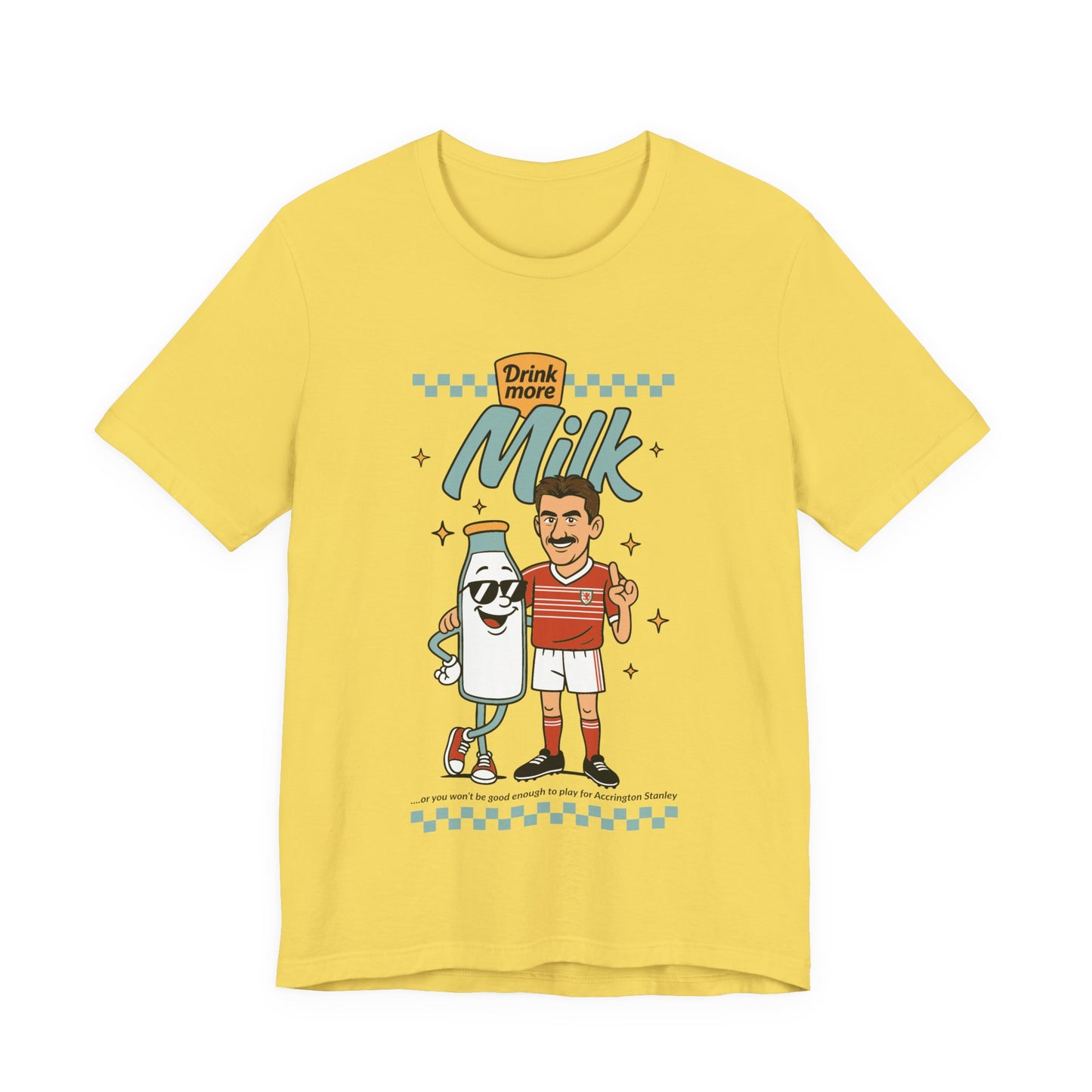 Ian Rush 'Drink More Milk' Retro Unisex T-Shirt