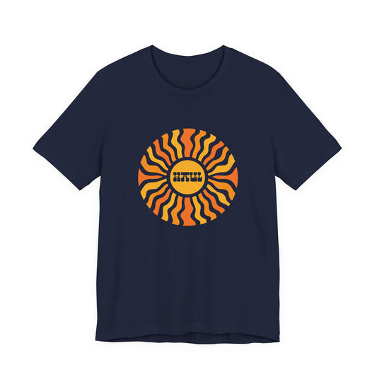 Sunburst Retro Tee - "Haul" Welsh Language Graphic T‑Shirt (Unisex)