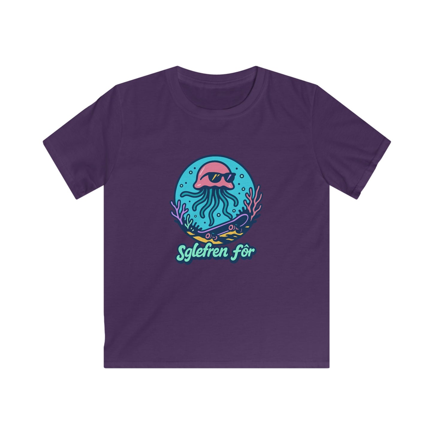 Jellyfish Skating Graphic T-Shirt - "Sglefren Fór" Welsh Skateboarding Tee