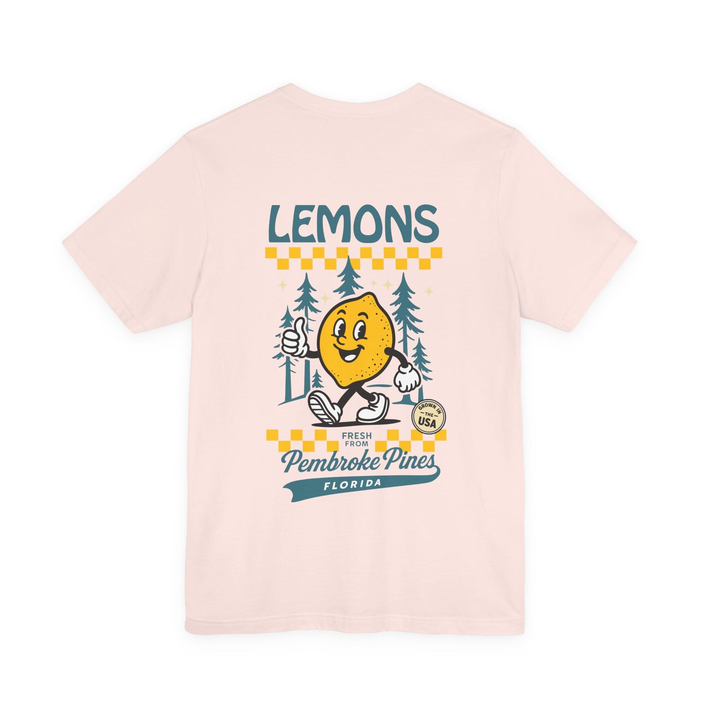 Lemons Pembroke Pines T-Shirt (Unisex) - Retro Citrus Graphic Tee