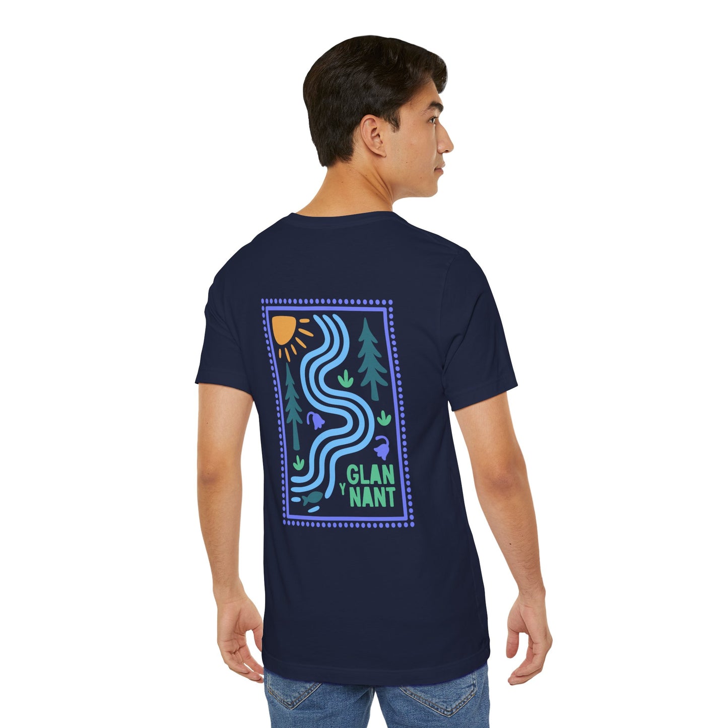 'Glan-y-Nant' Riverside Graphic Tee (Unisex) — Nature Scenic T‑Shirt