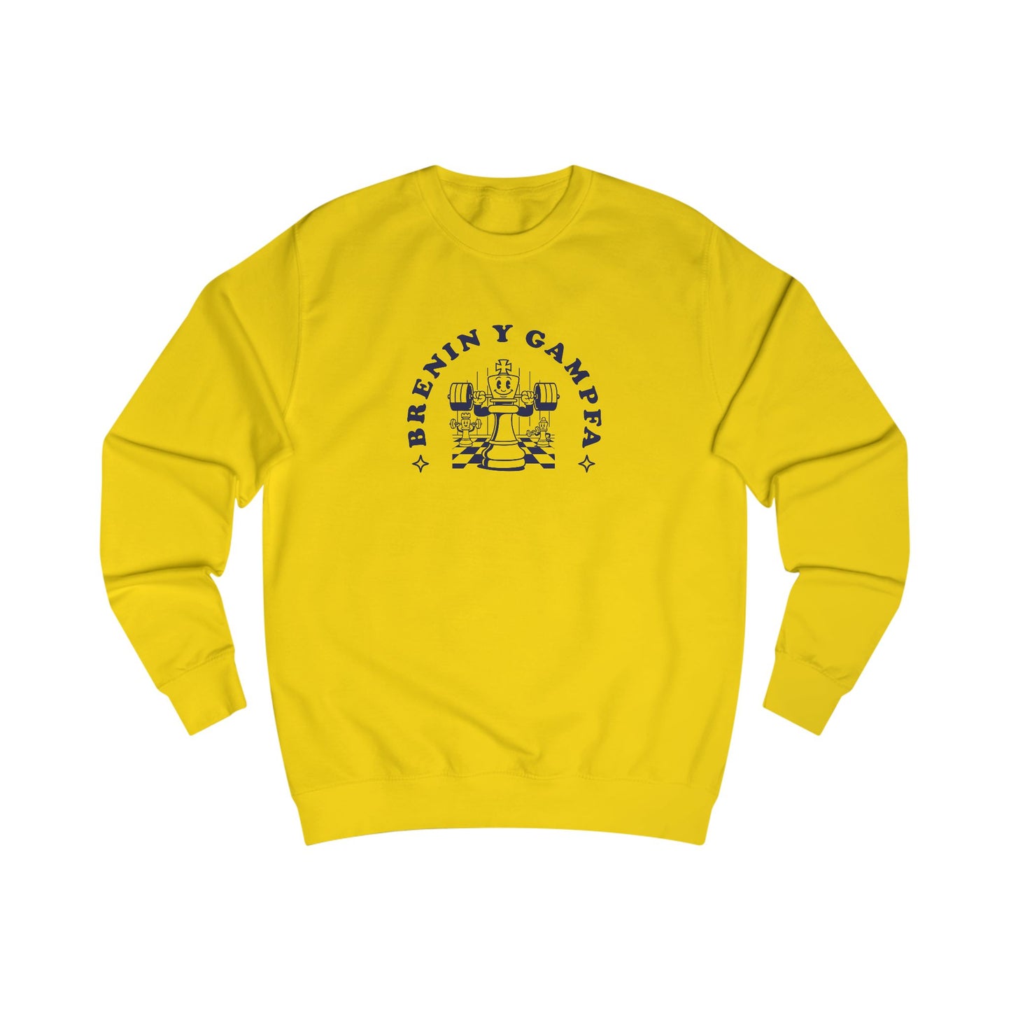 Vintage Welsh Gym Sweatshirt - 'Brenin Y Gampfa' (Unisex)