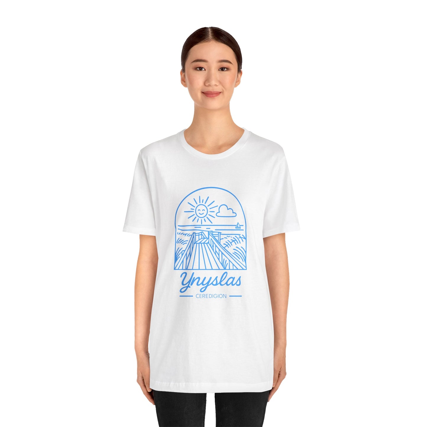 Ynyslas Graphic Tee -  Ceredigion Coastal Sunset T‑Shirt (Unisex)