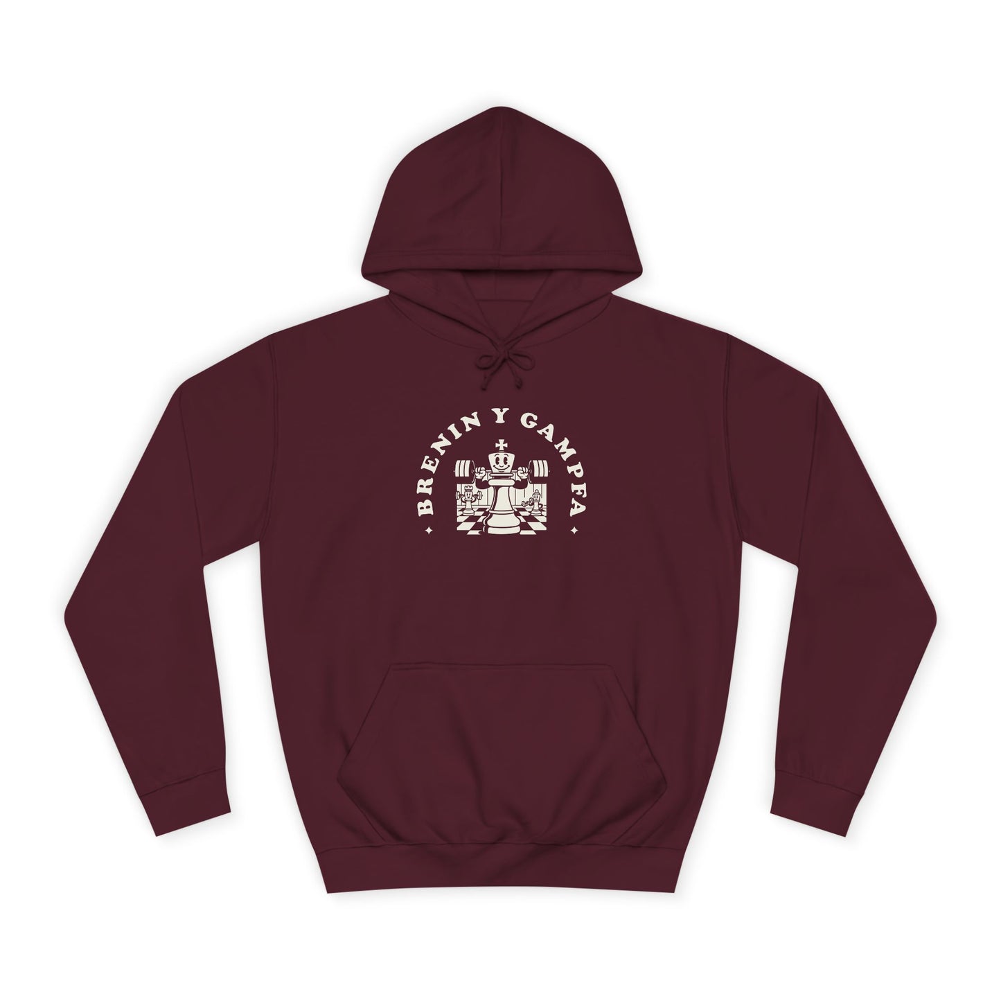 'King Of The Gym' Welsh Unisex Hoodie - 'Brenin y Gampfa'