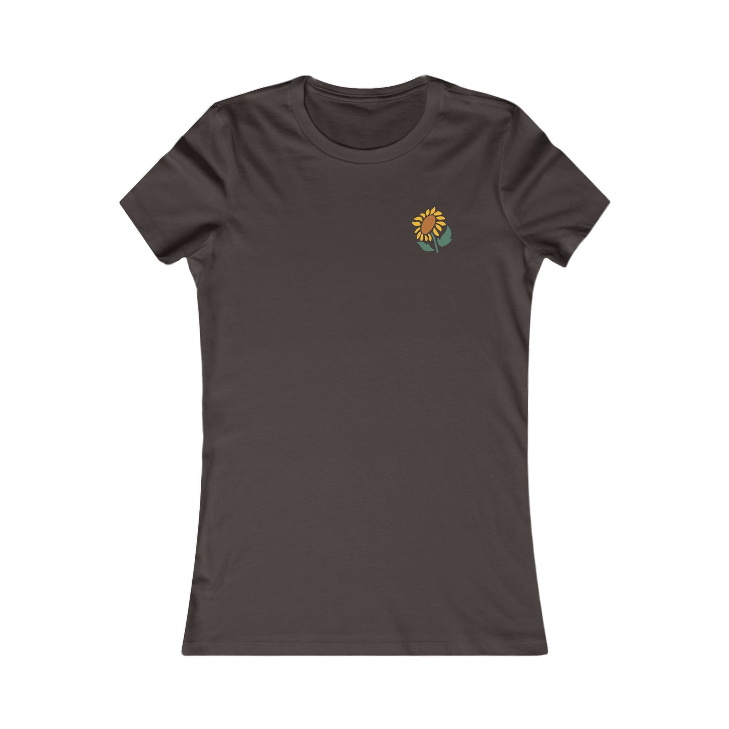 Women's Sunflower Graphic Tee - 'Blodau Haul' (Double Sided)