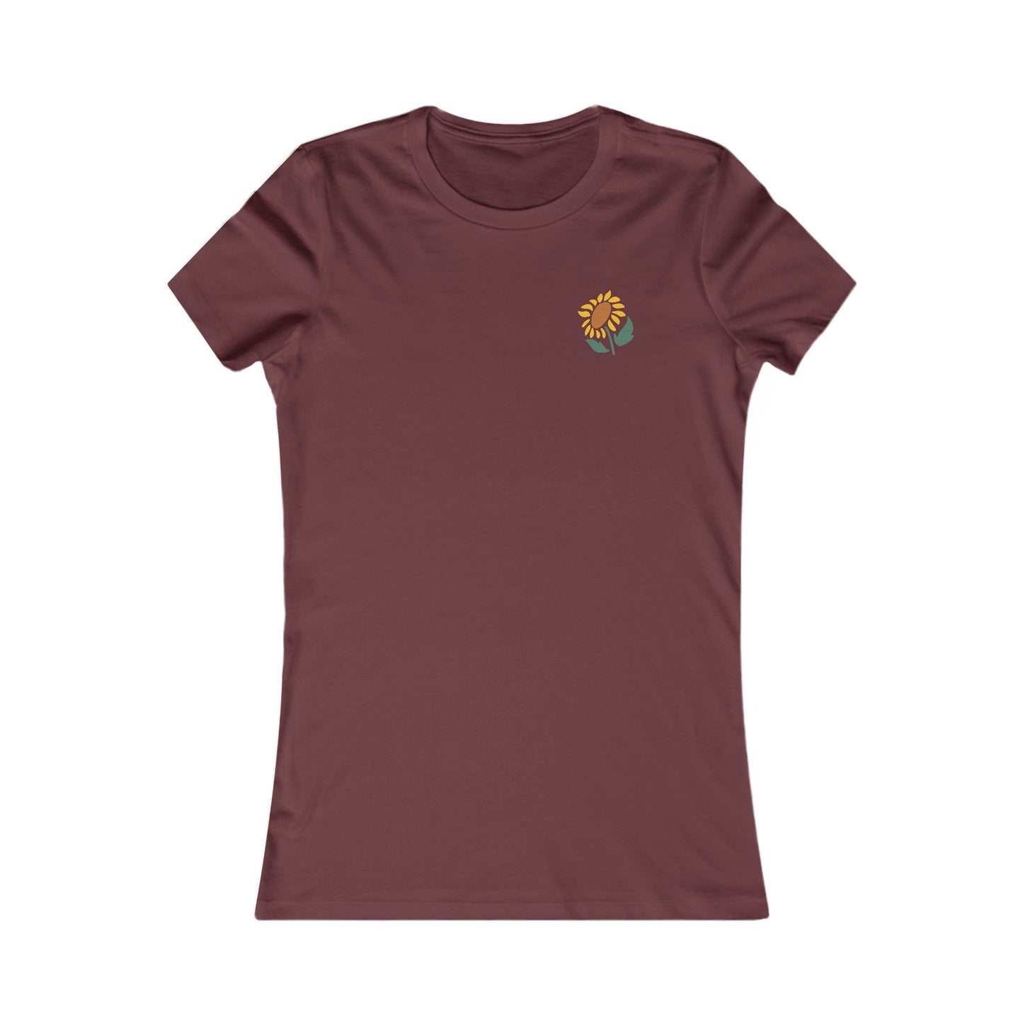 Women's Sunflower Graphic Tee - 'Blodau Haul' (Double Sided)
