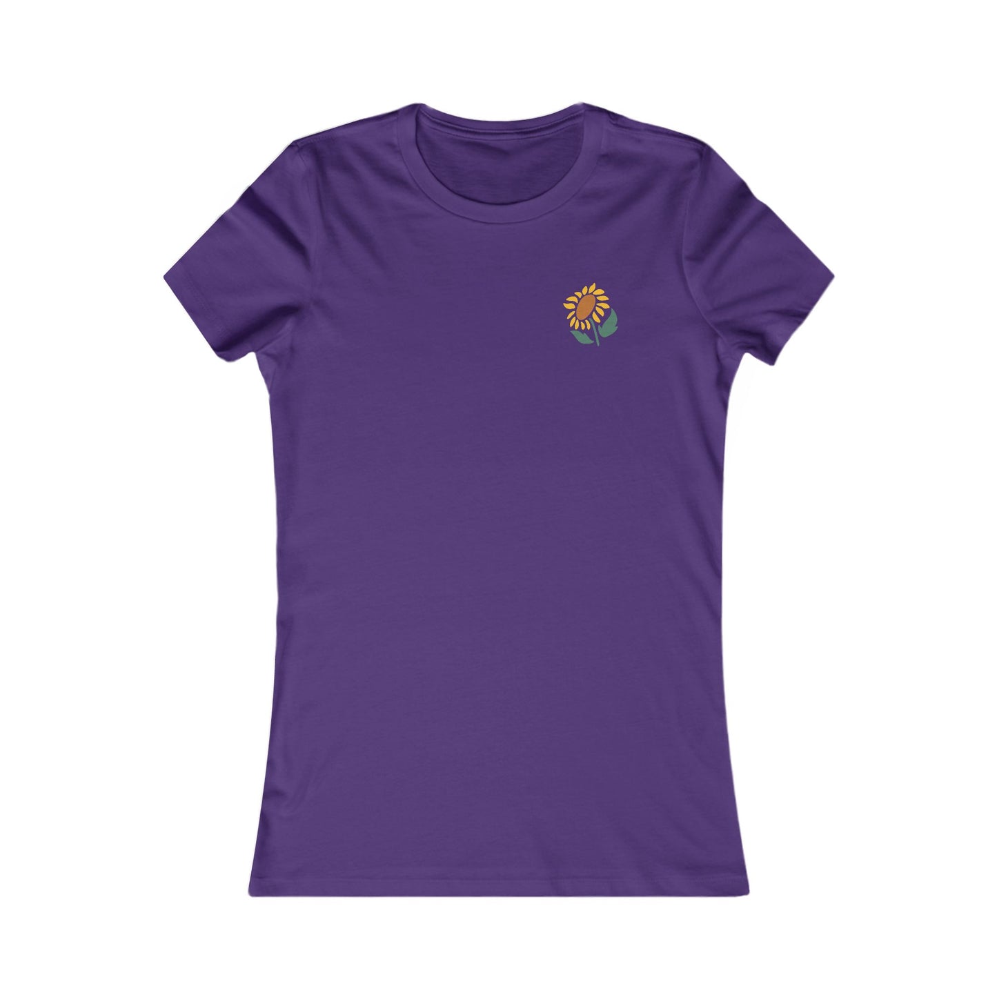 Women's Sunflower Graphic Tee - 'Blodau Haul' (Double Sided)