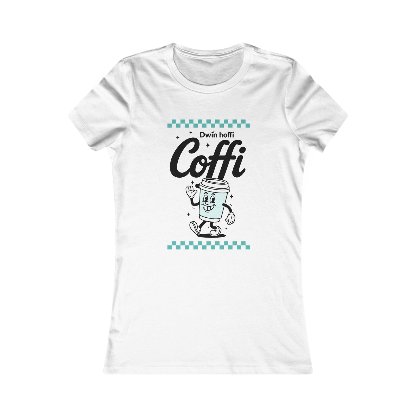 Women's Retro 'Hoffi Coffi' Tee — Cute Vintage Coffee Cup