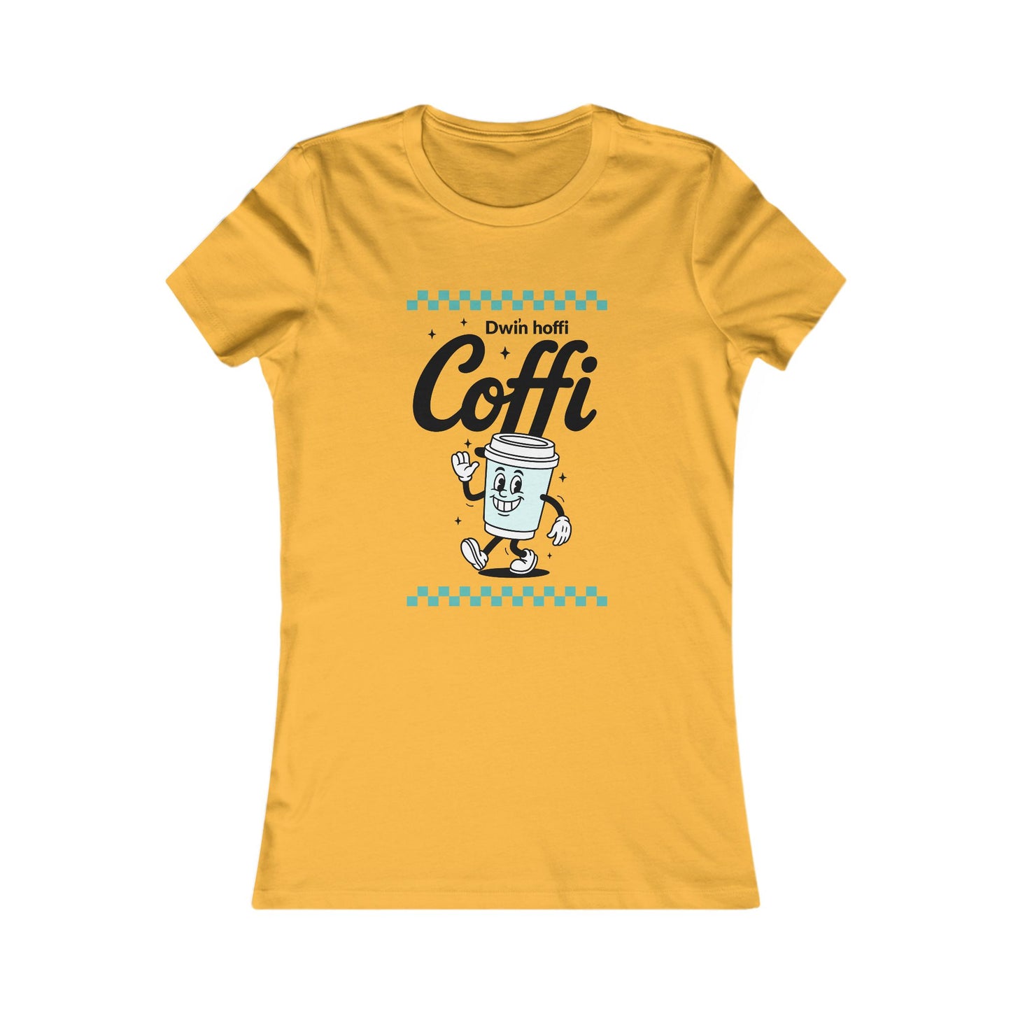 Women's Retro 'Hoffi Coffi' Tee — Cute Vintage Coffee Cup