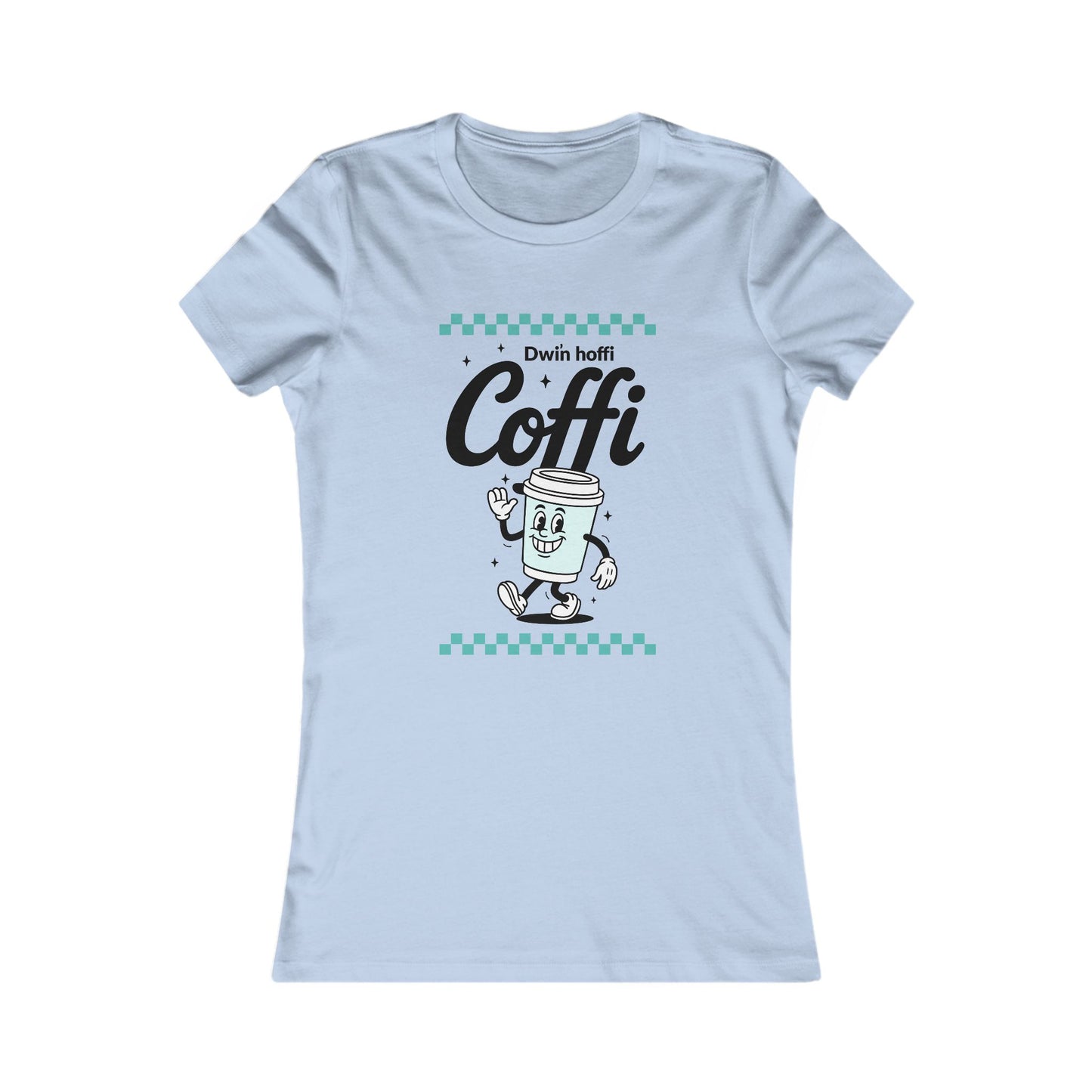 Women's Retro 'Hoffi Coffi' Tee — Cute Vintage Coffee Cup