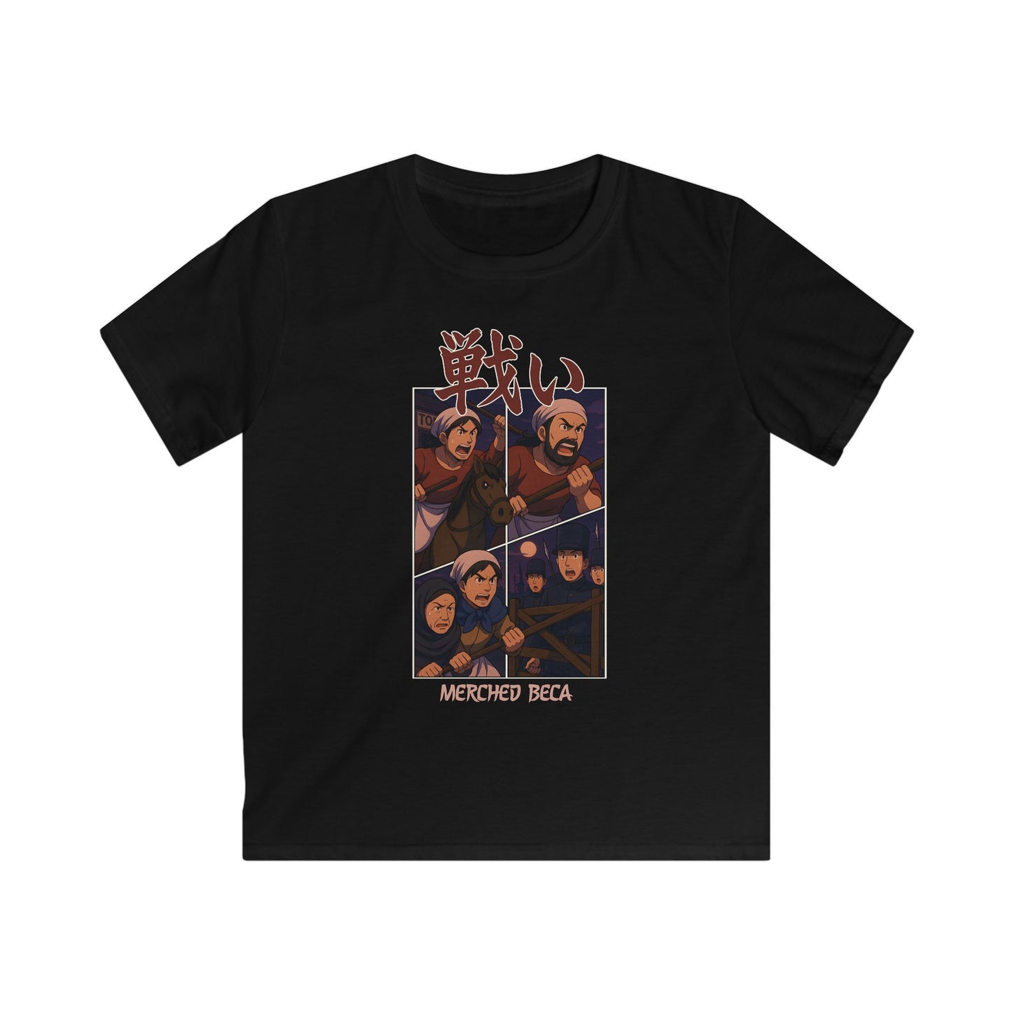 Kids "Merched Beca" Anime Battle T-Shirt (Rebecca Riots)