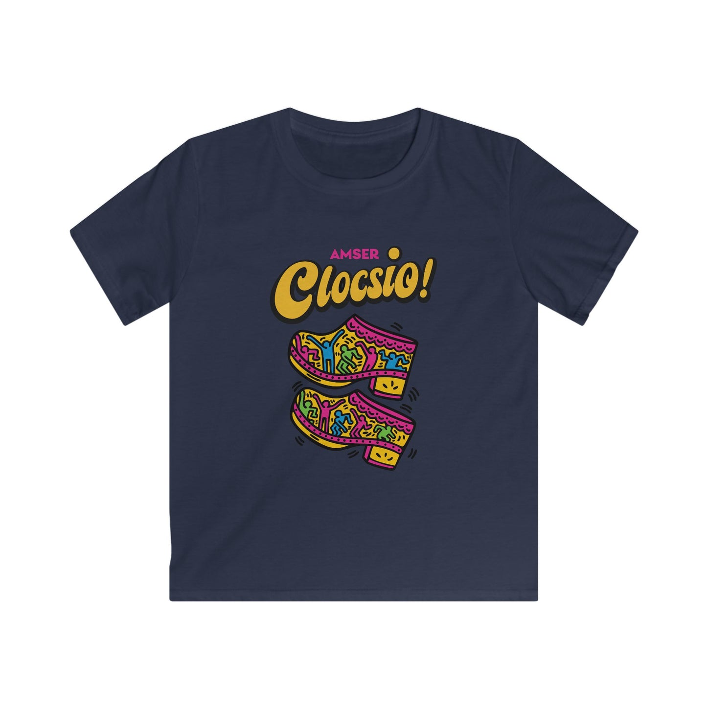 Kids 'Amser Clocsio!' Keith Haring Inspired Tee