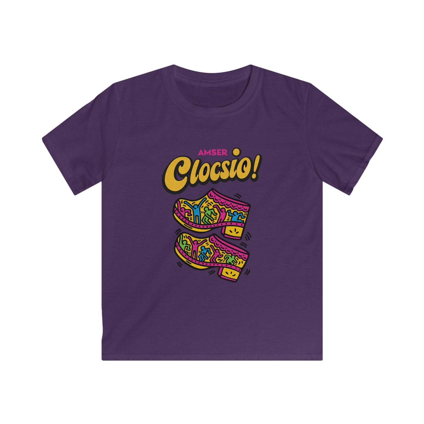 Kids 'Amser Clocsio!' Keith Haring Inspired Tee
