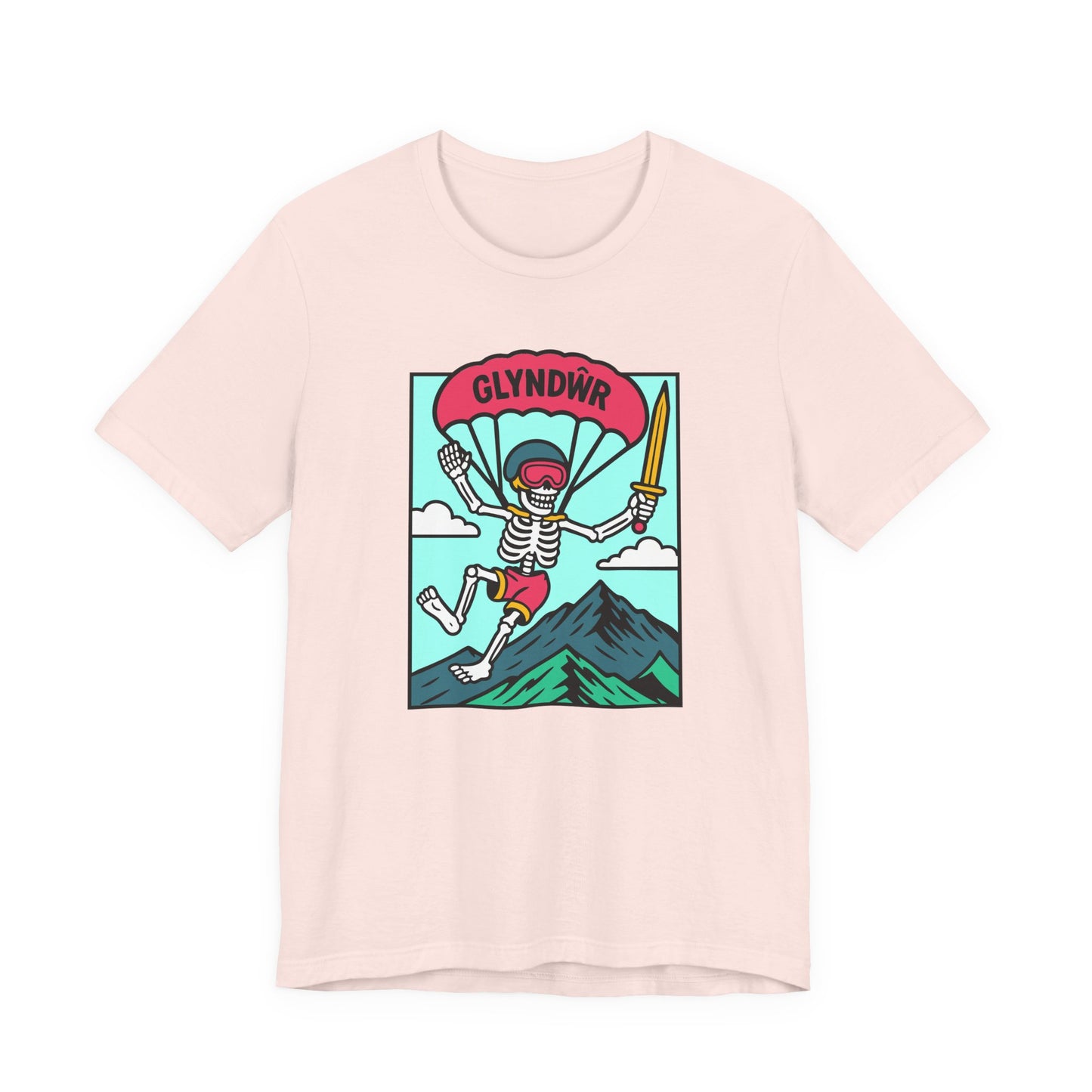 Skeleton Glyndŵr Parachute T-Shirt (Unisex)