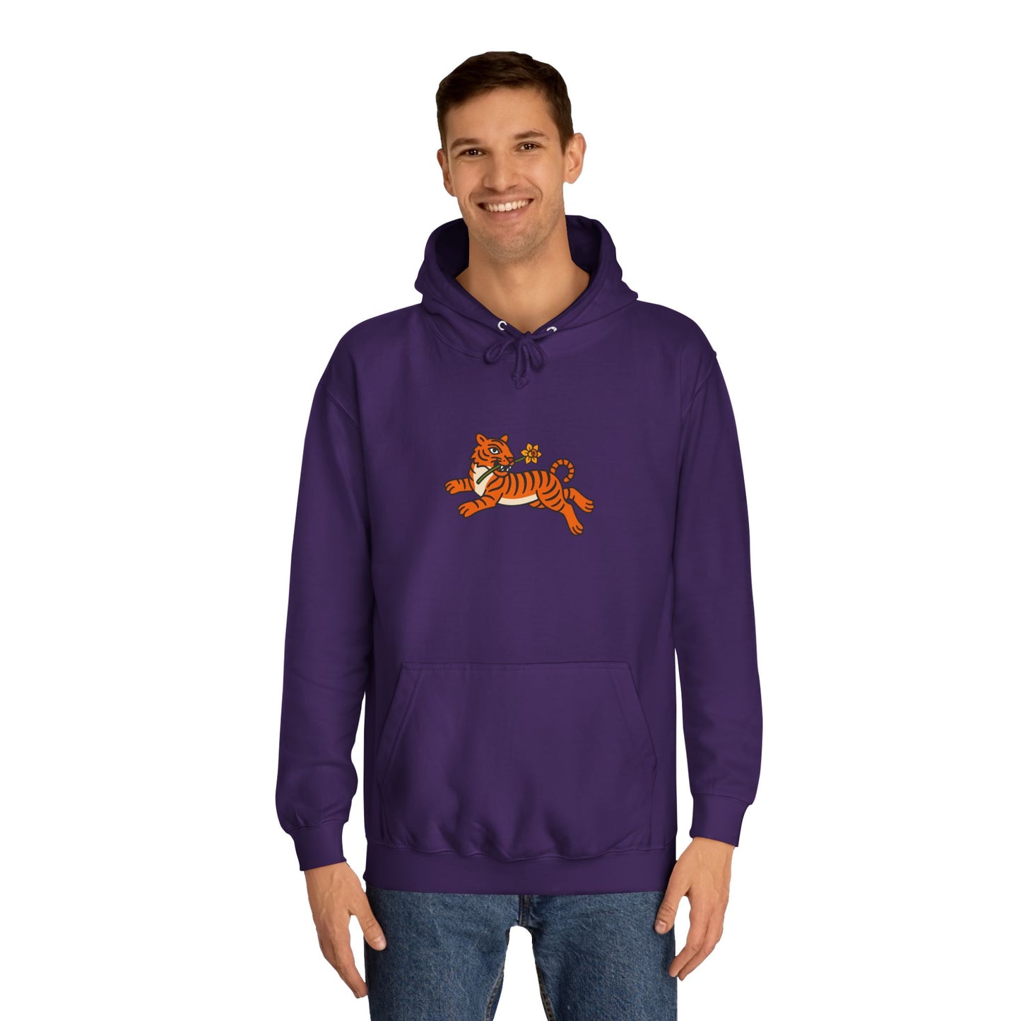 Vintage Tiger & Daffodil Unisex Hoodie