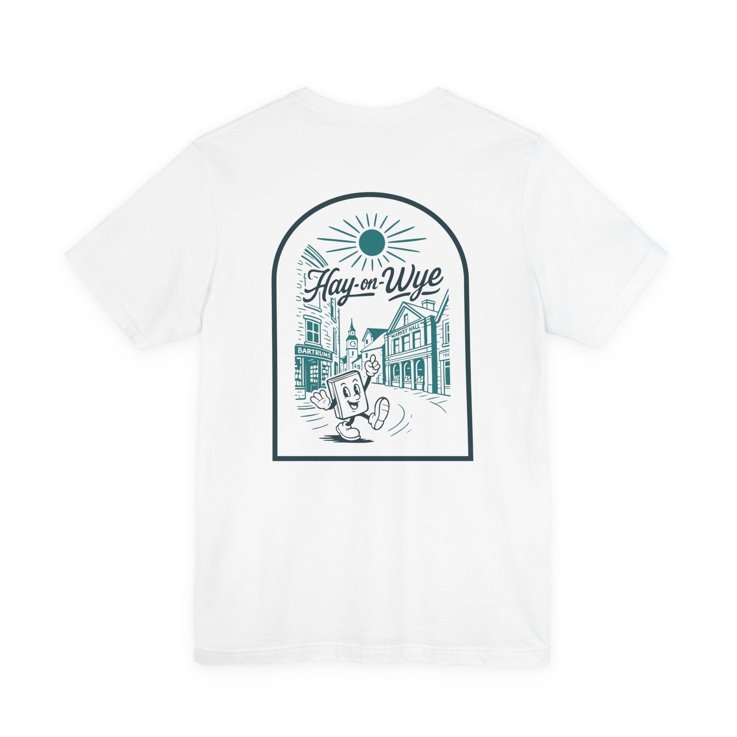 Hay-on-Wye Retro Book Double Sided T-Shirt (Unisex)