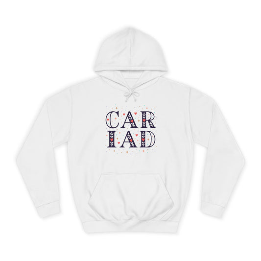 Cariad Unisex Hoodie - Vintage Typography