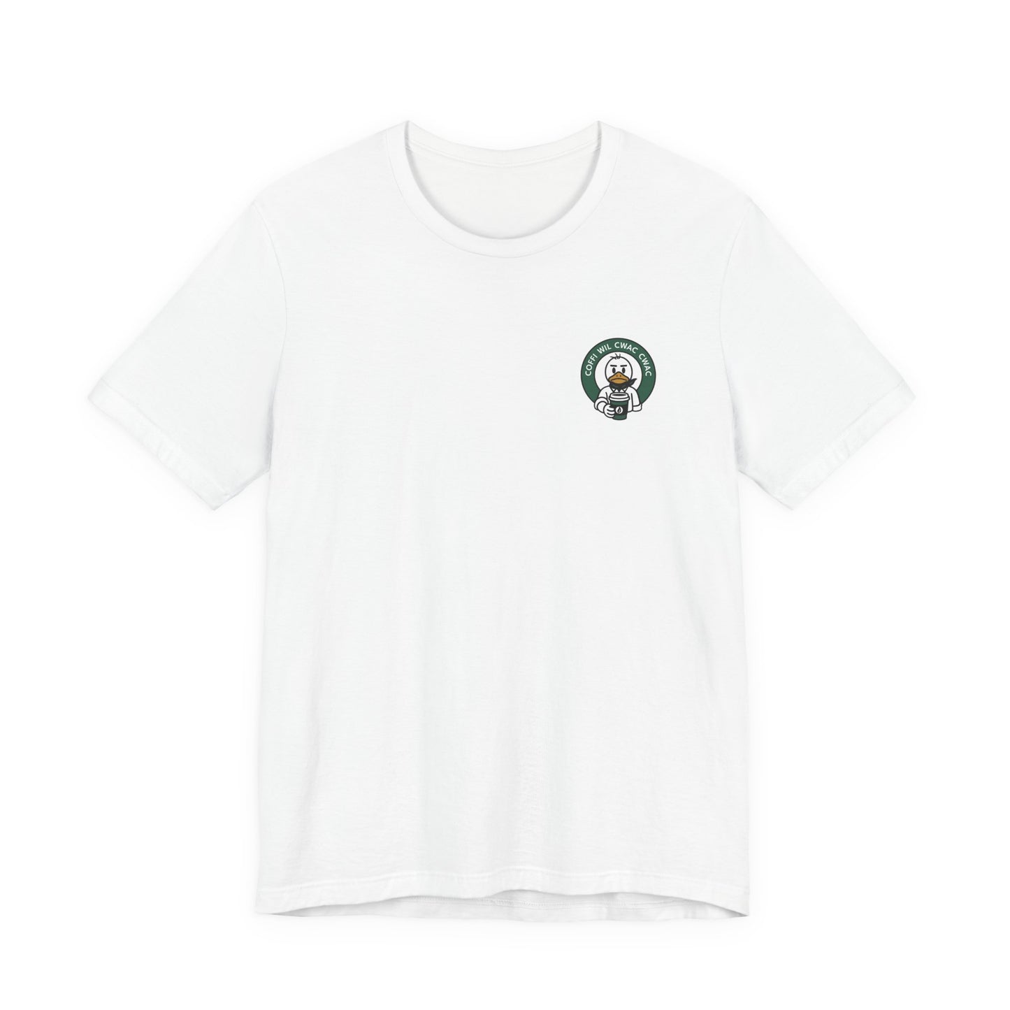 Wil Cwac Cwac Coffee Unisex T-shirt - Retro Cafe T-Shirt (Double Sided)