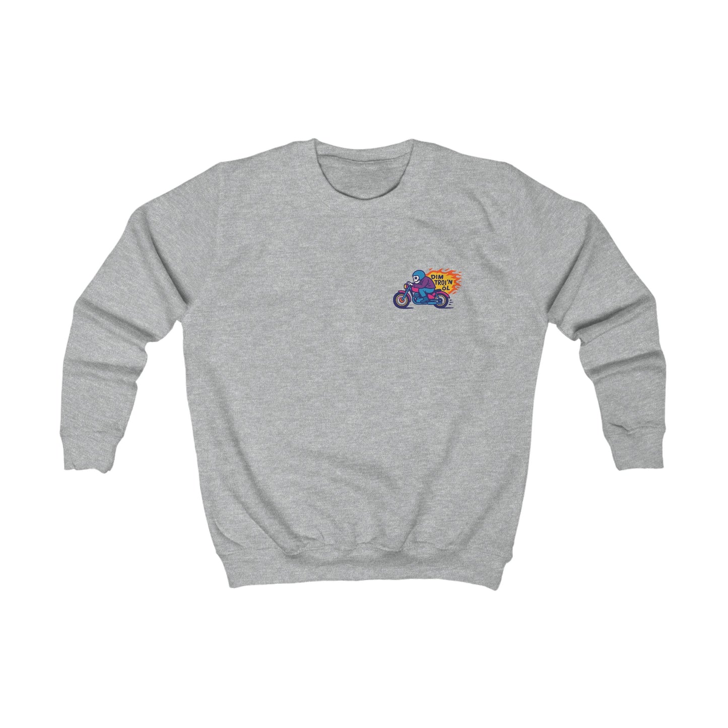 Kids 'dim troi'n ôl' Motorcycle Skeleton Jumper