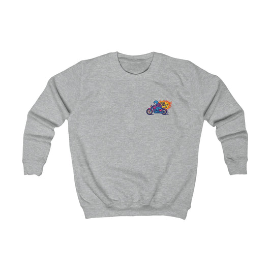 Kids 'dim troi'n ôl' Motorcycle Skeleton Jumper
