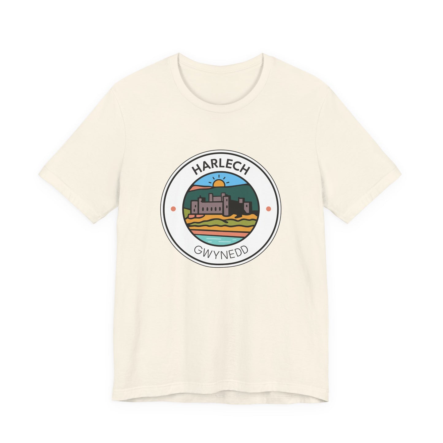 Harlech Graphic T-Shirt (Unisex) - Wales Coastal Landmark Tee