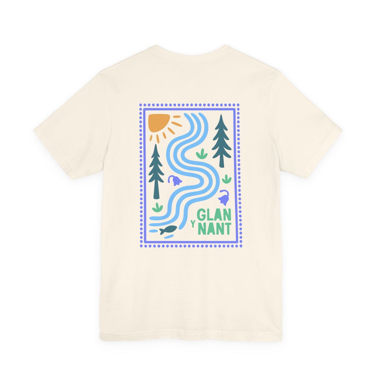 'Glan-y-Nant' Riverside Graphic Tee (Unisex) — Nature Scenic T‑Shirt