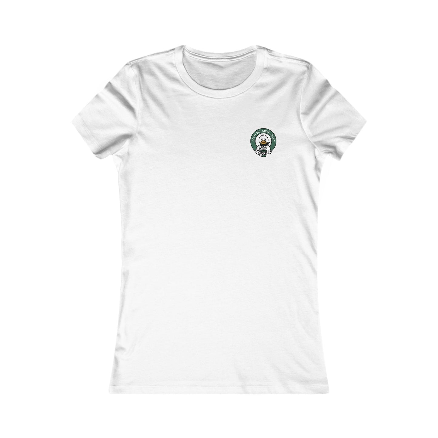Women's 'Wil Cwac, Cwac' Retro Coffee Tee (Double Sided)