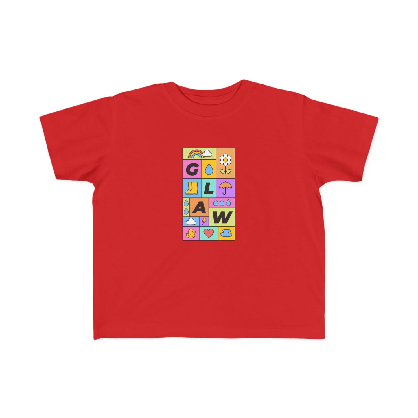 Toddler 'Glaw' T-Shirt - Colorful Rain Tee