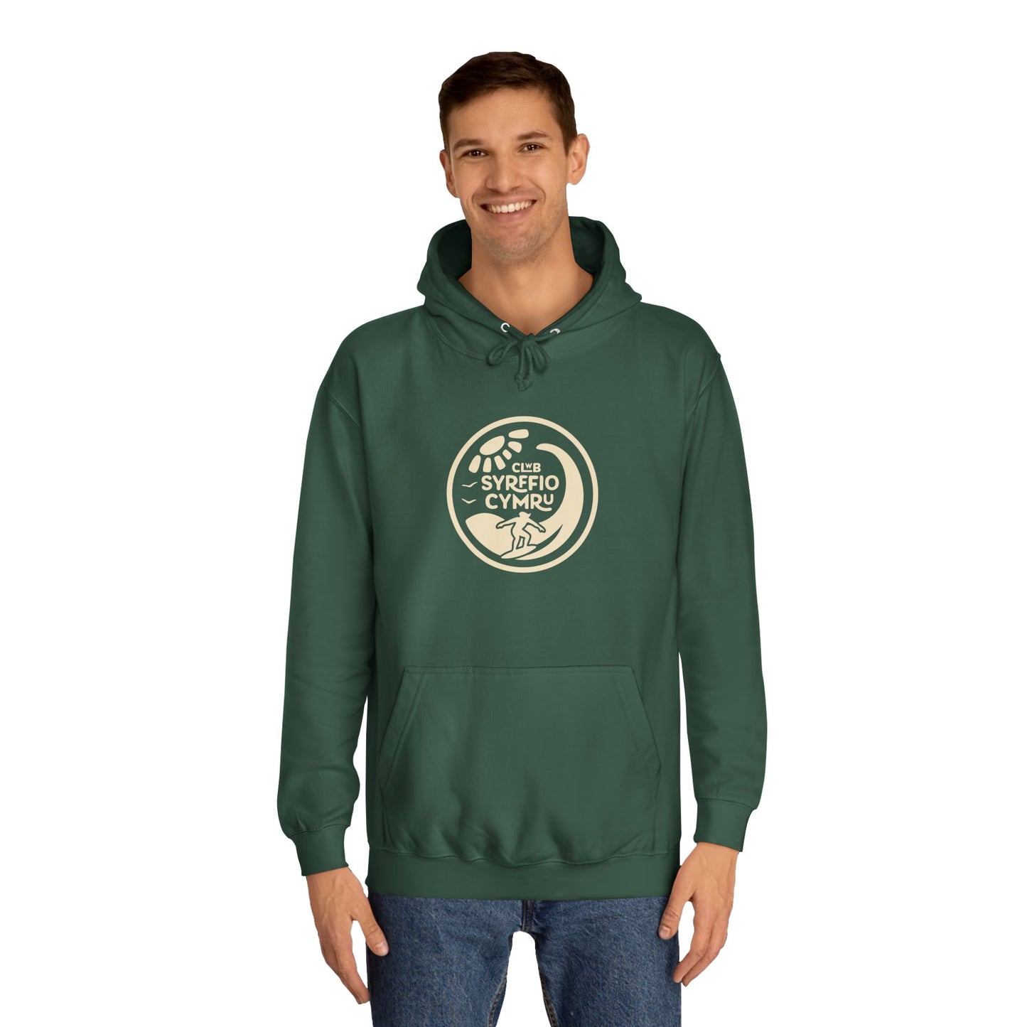 "Clwb Syrffio Cymru" Unisex Hoodie - Welsh Surfing Top