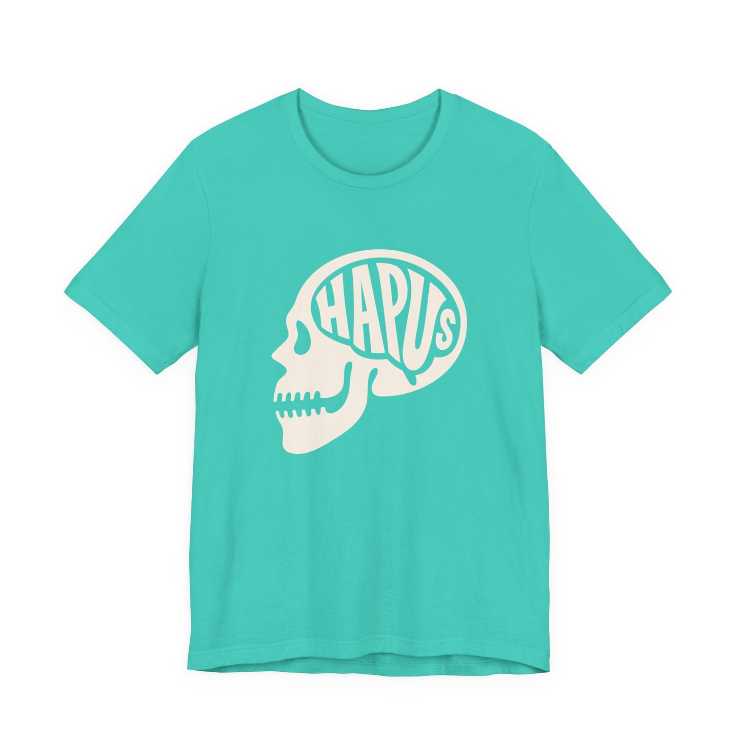 Hapus Skull Graphic Tee - Happy Brain Welsh T‑Shirt