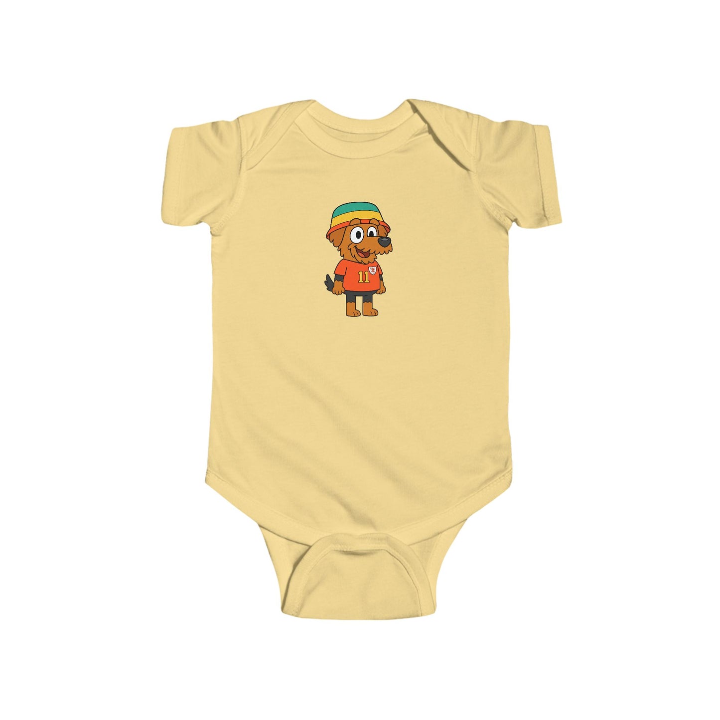 Cartoon Welsh Terrier Baby Bodysuit / Onesie