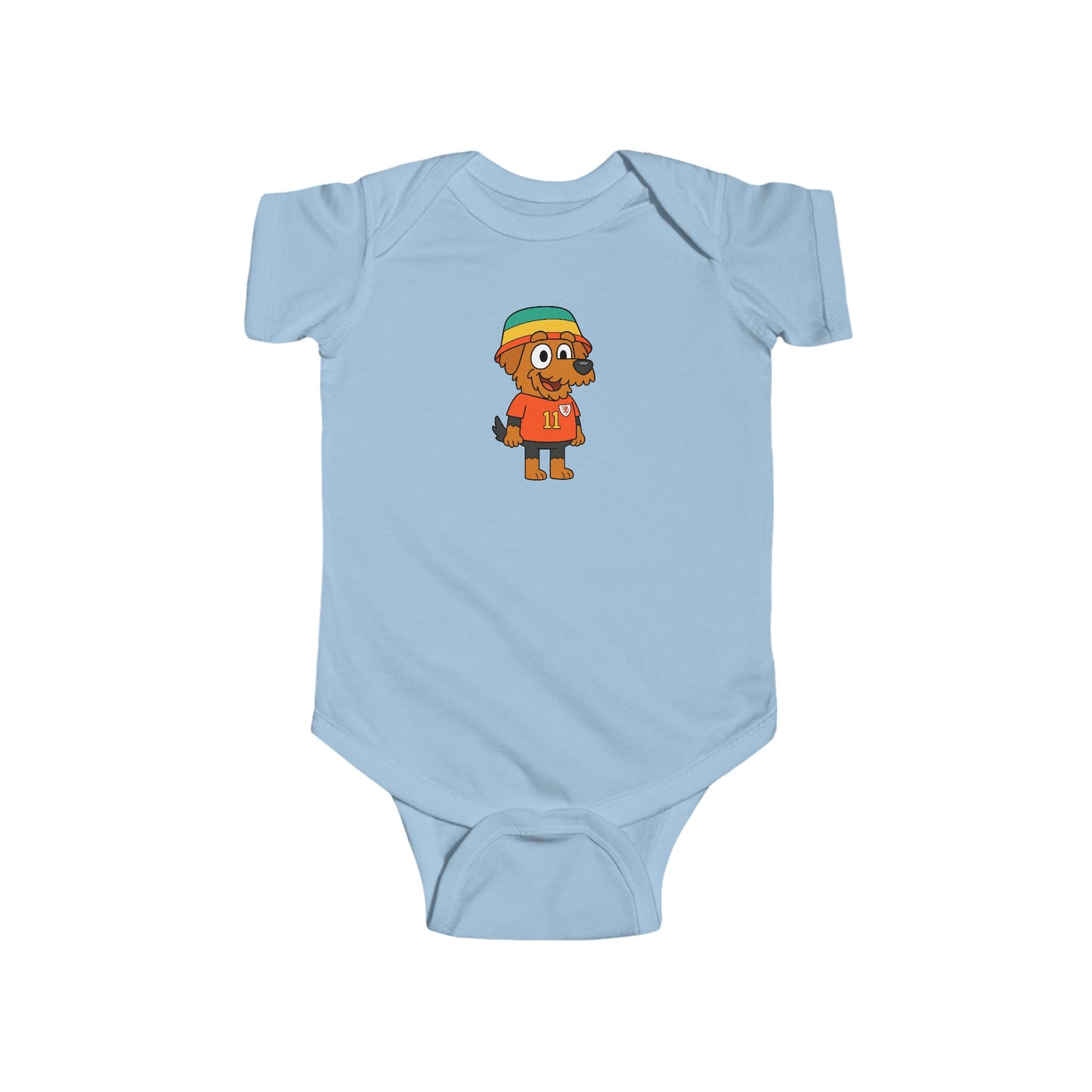 Cartoon Welsh Terrier Baby Bodysuit / Onesie