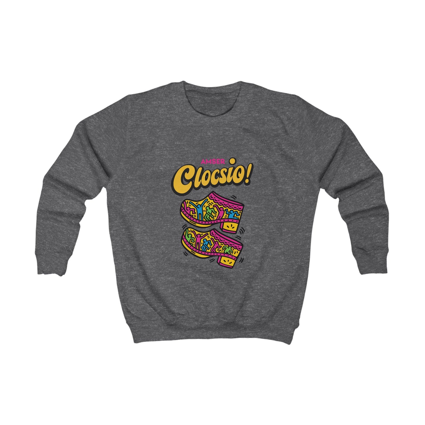 Kids  'Amser Clocsio!' Colorful Welsh Jumper