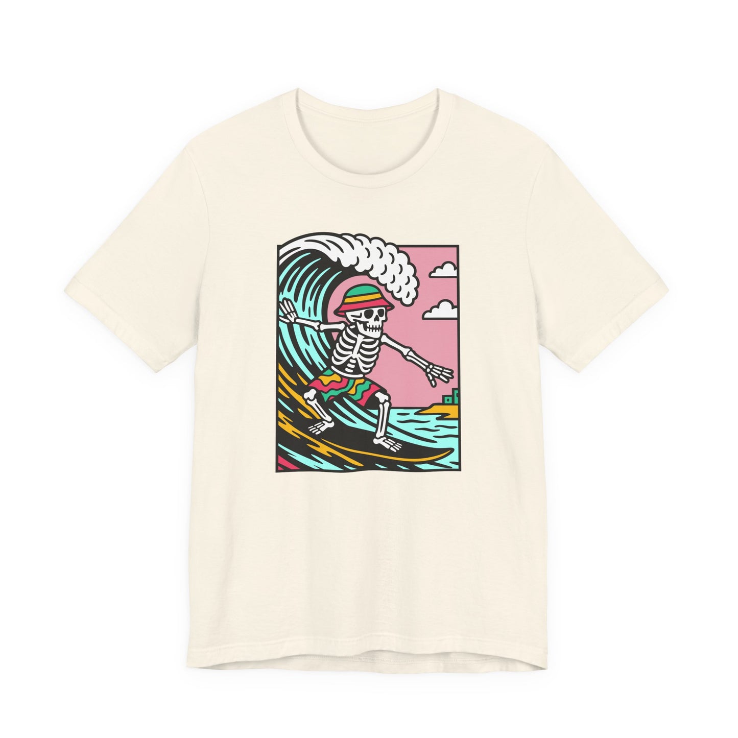 Skeleton Glyndŵr Surfer Graphic Tee (Unisex)