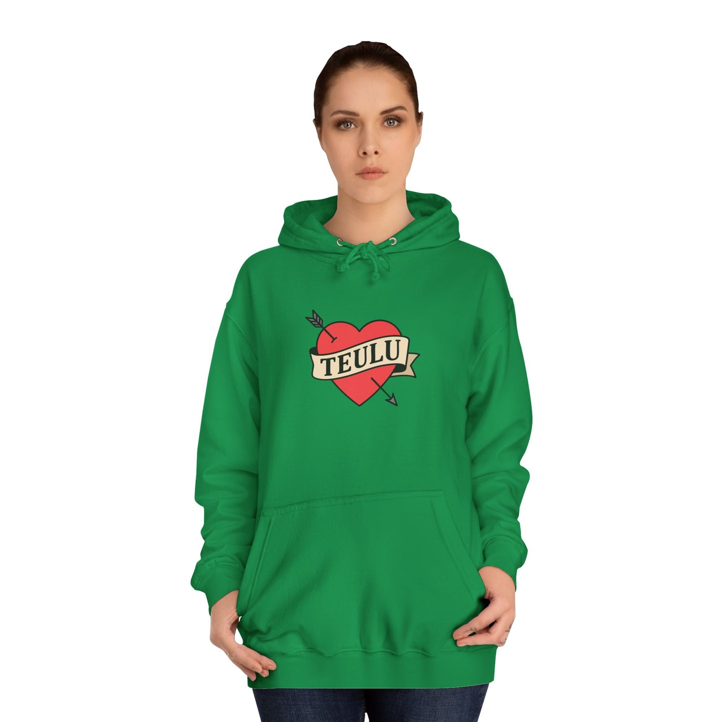 'Teulu' Heart Hoodie