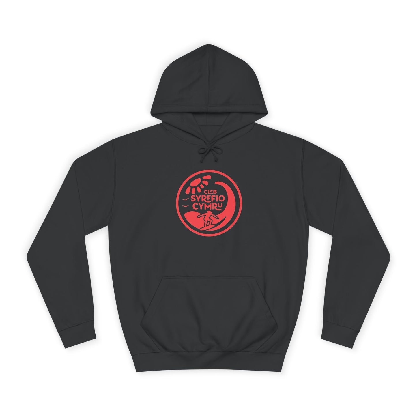 "Clwb Syrffio Cymru" Unisex Hoodie - Welsh Surfing Top