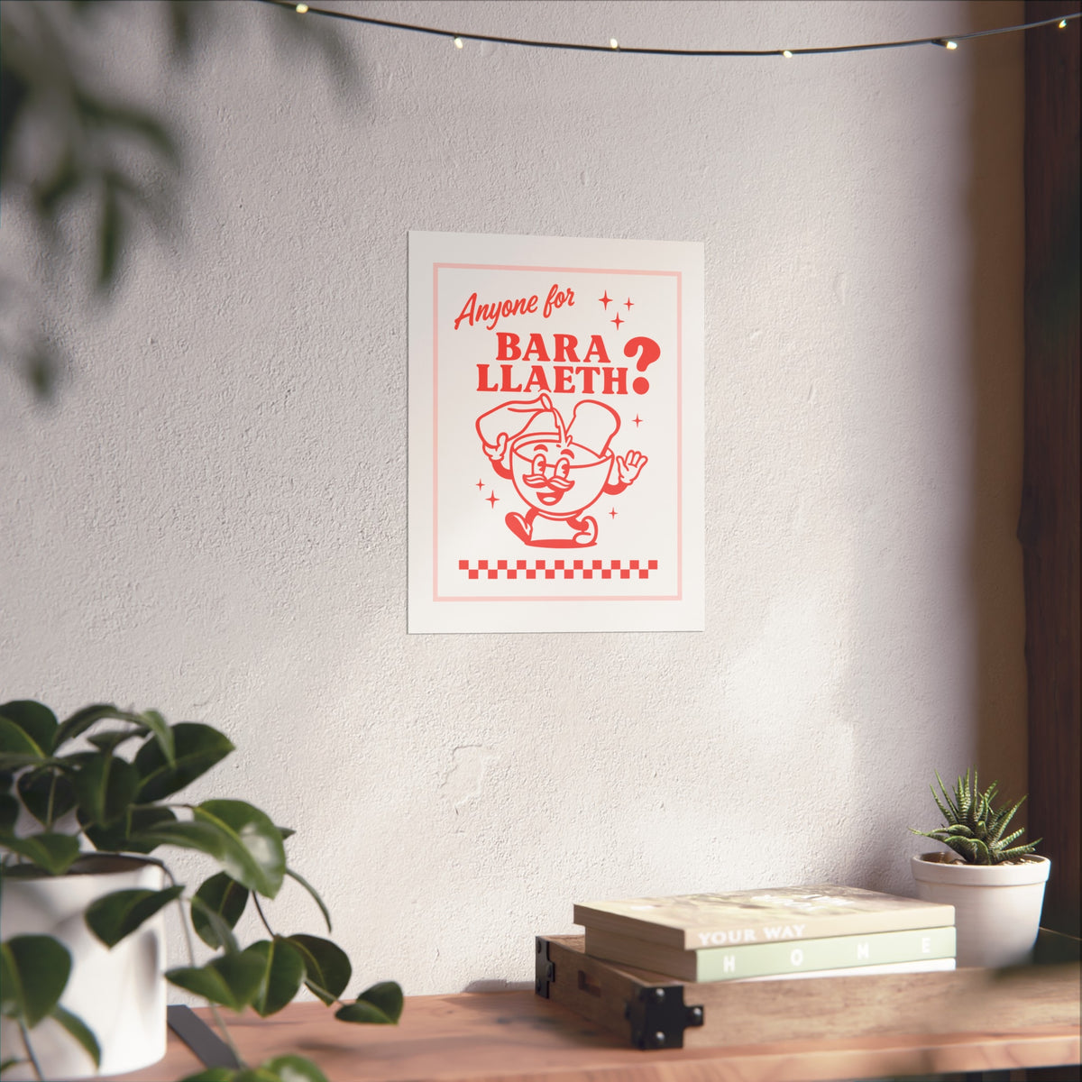 Retro 'Bara Llaeth' Fine Art Poster