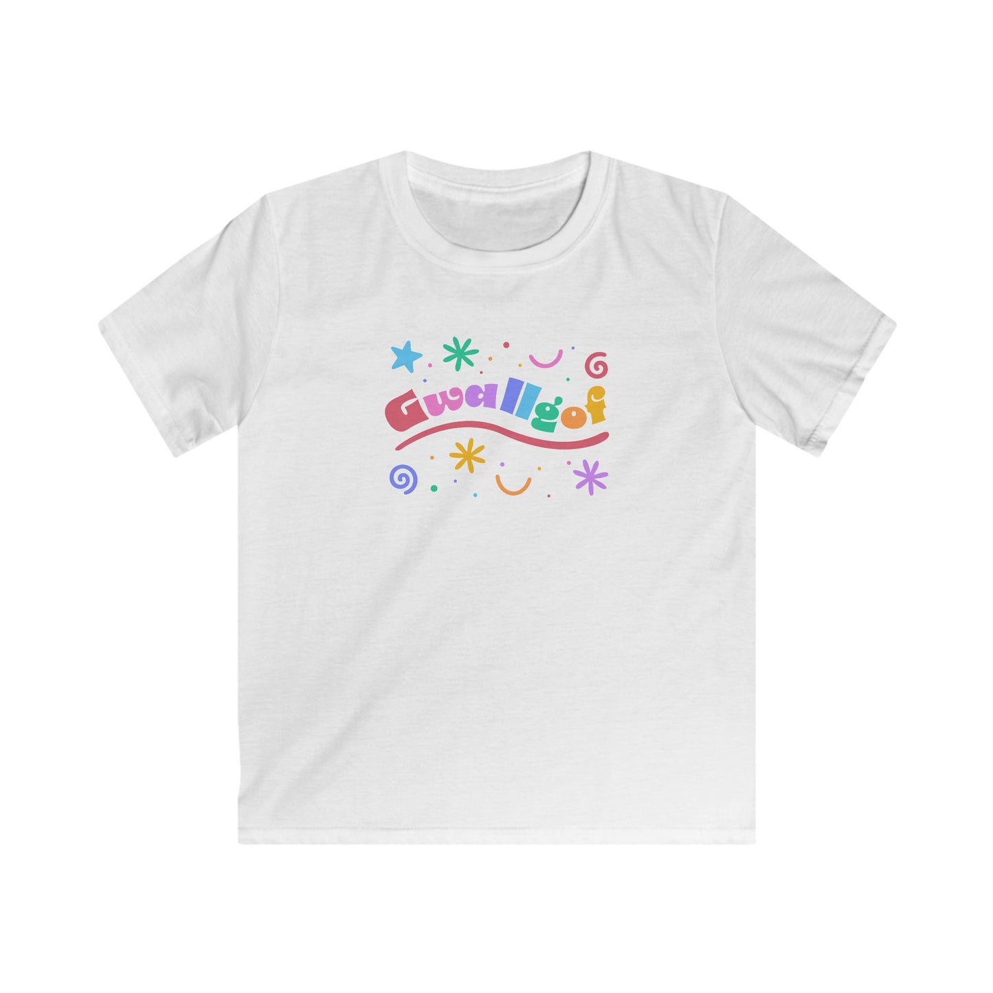 Colorful 'Gwalllgof' (Crazy) Kids T-Shirt