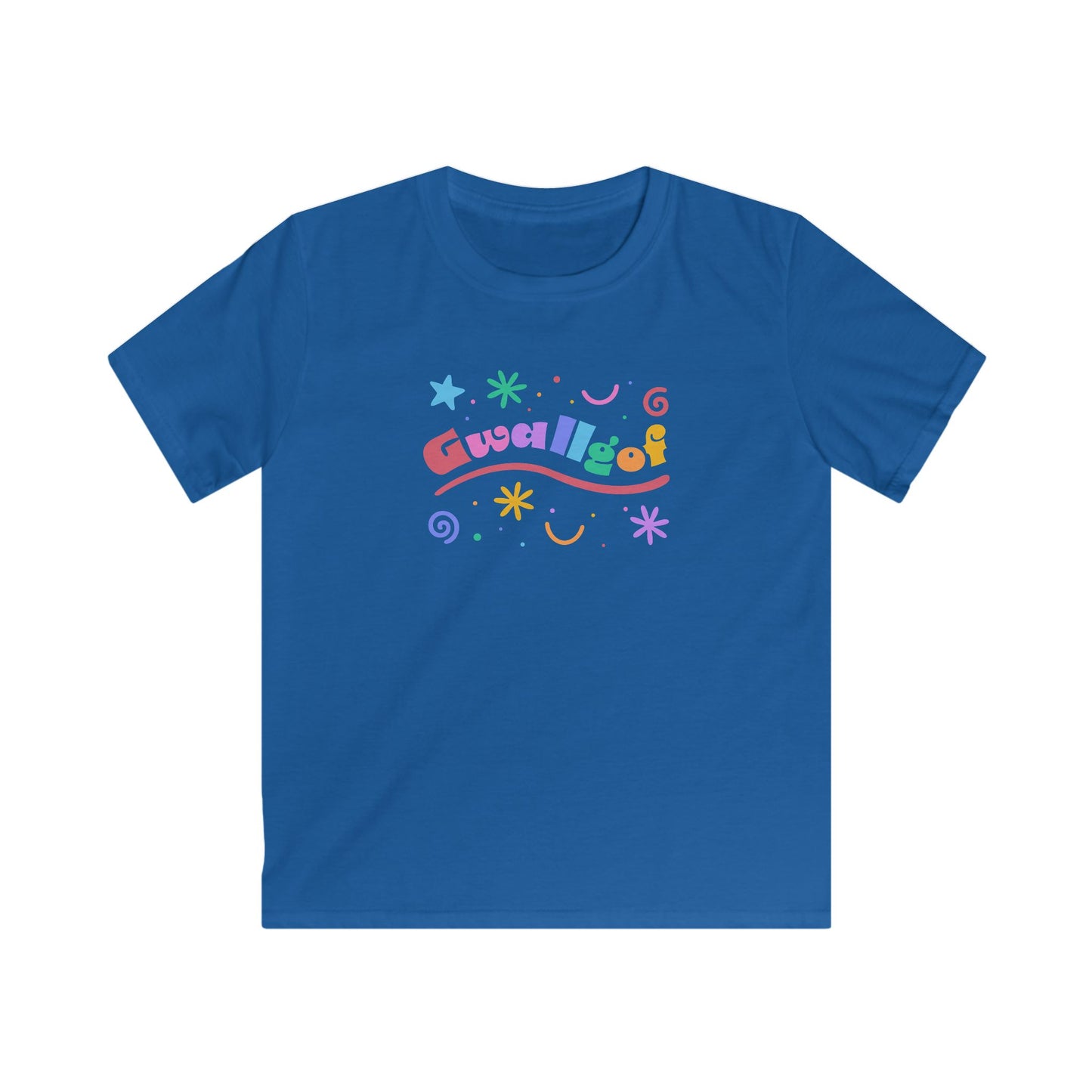 Colorful 'Gwalllgof' (Crazy) Kids T-Shirt
