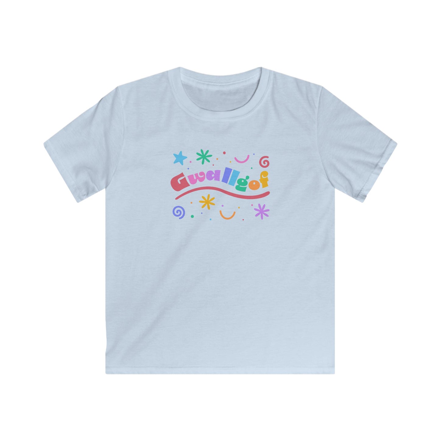Colorful 'Gwalllgof' (Crazy) Kids T-Shirt