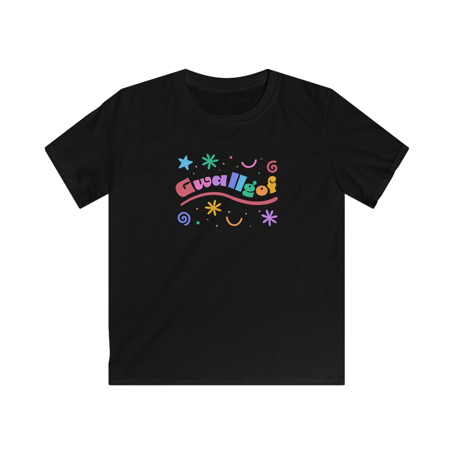 Colorful 'Gwalllgof' (Crazy) Kids T-Shirt