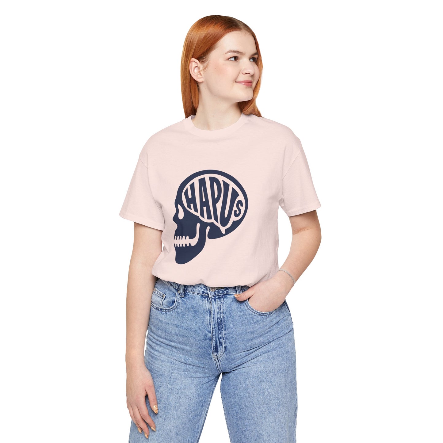 Hapus Skull Graphic Tee - Happy Brain Welsh T‑Shirt