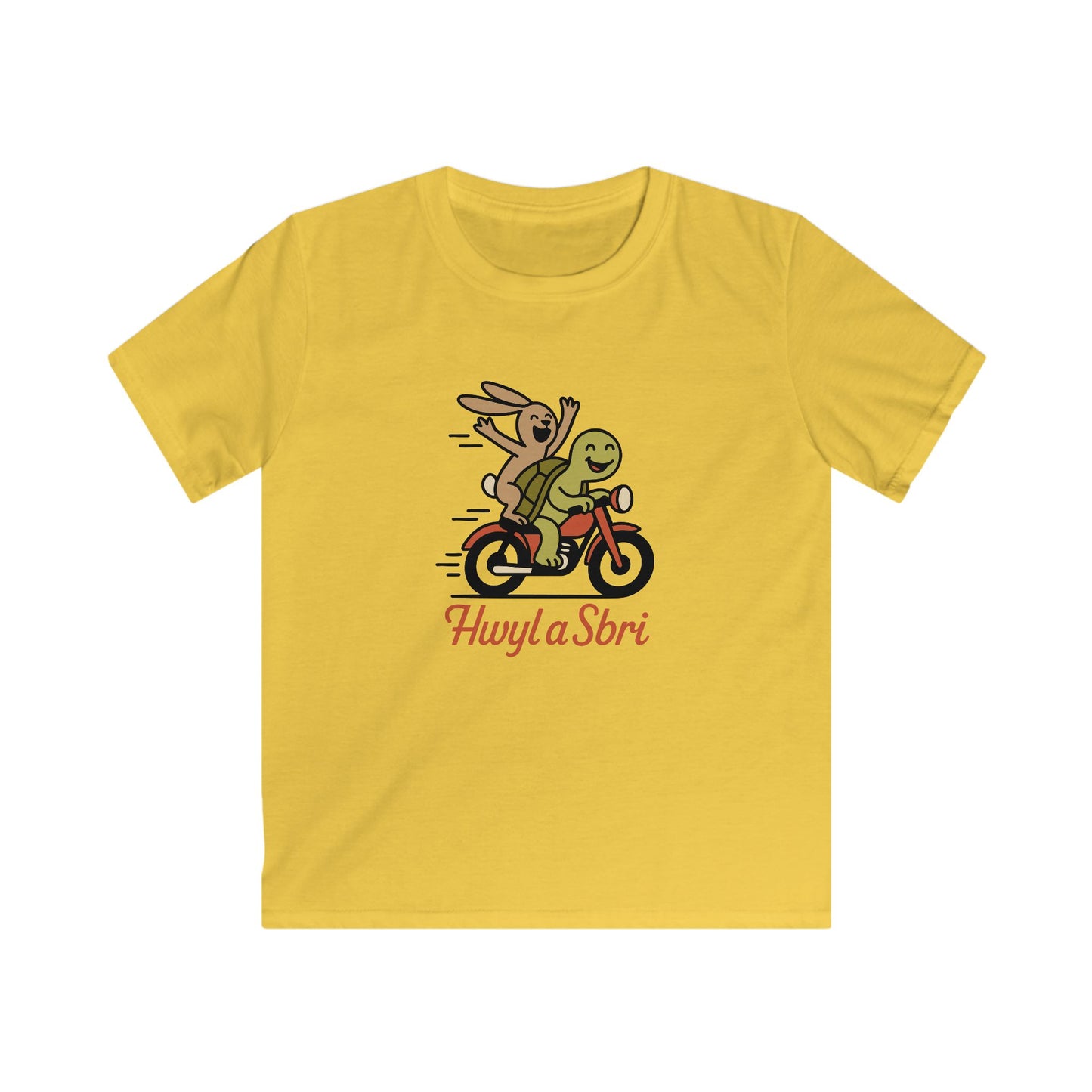 Tortoise & the Hare Kids Welsh T-Shirt — "Hwyl a Sbri"