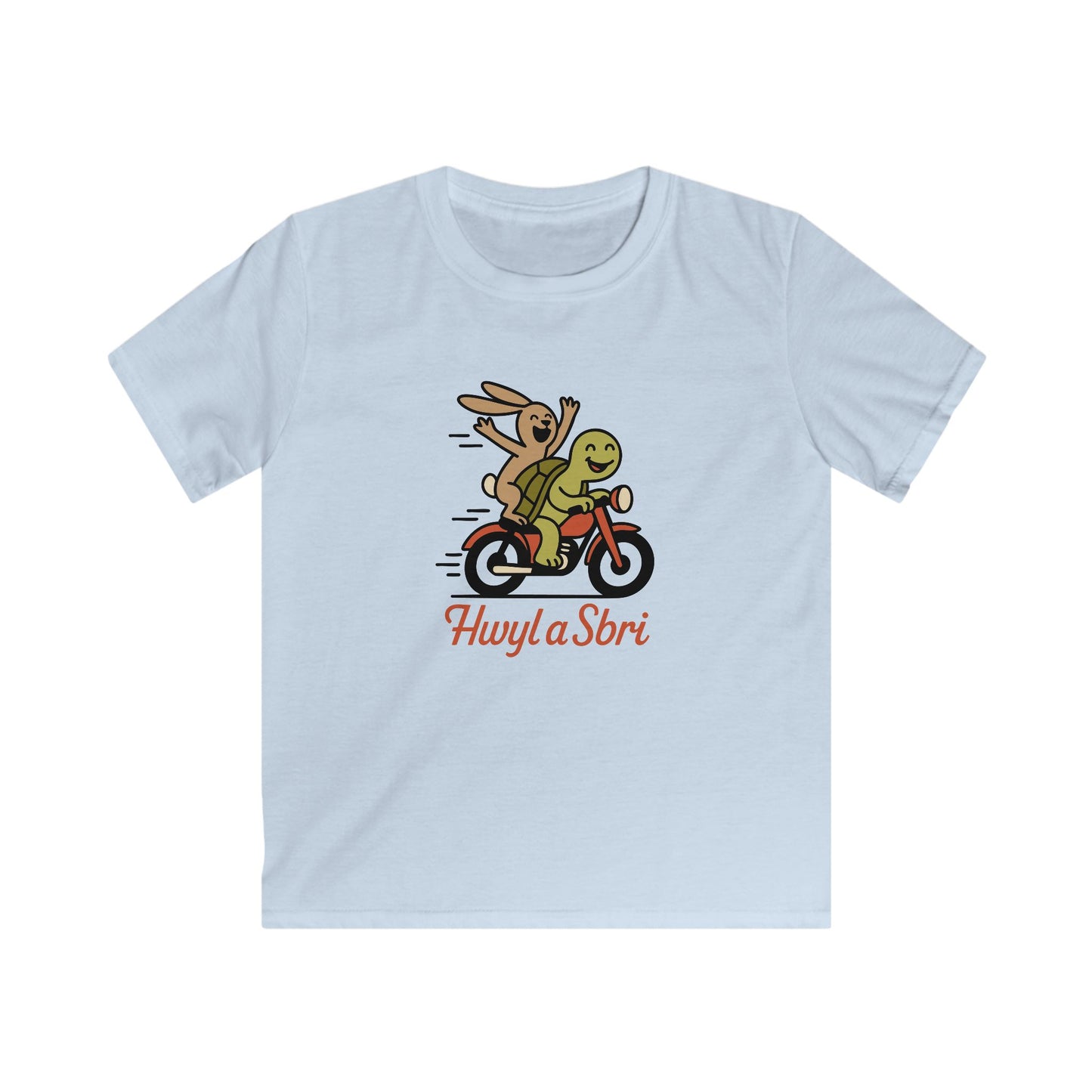 Tortoise & the Hare Kids Welsh T-Shirt — "Hwyl a Sbri"