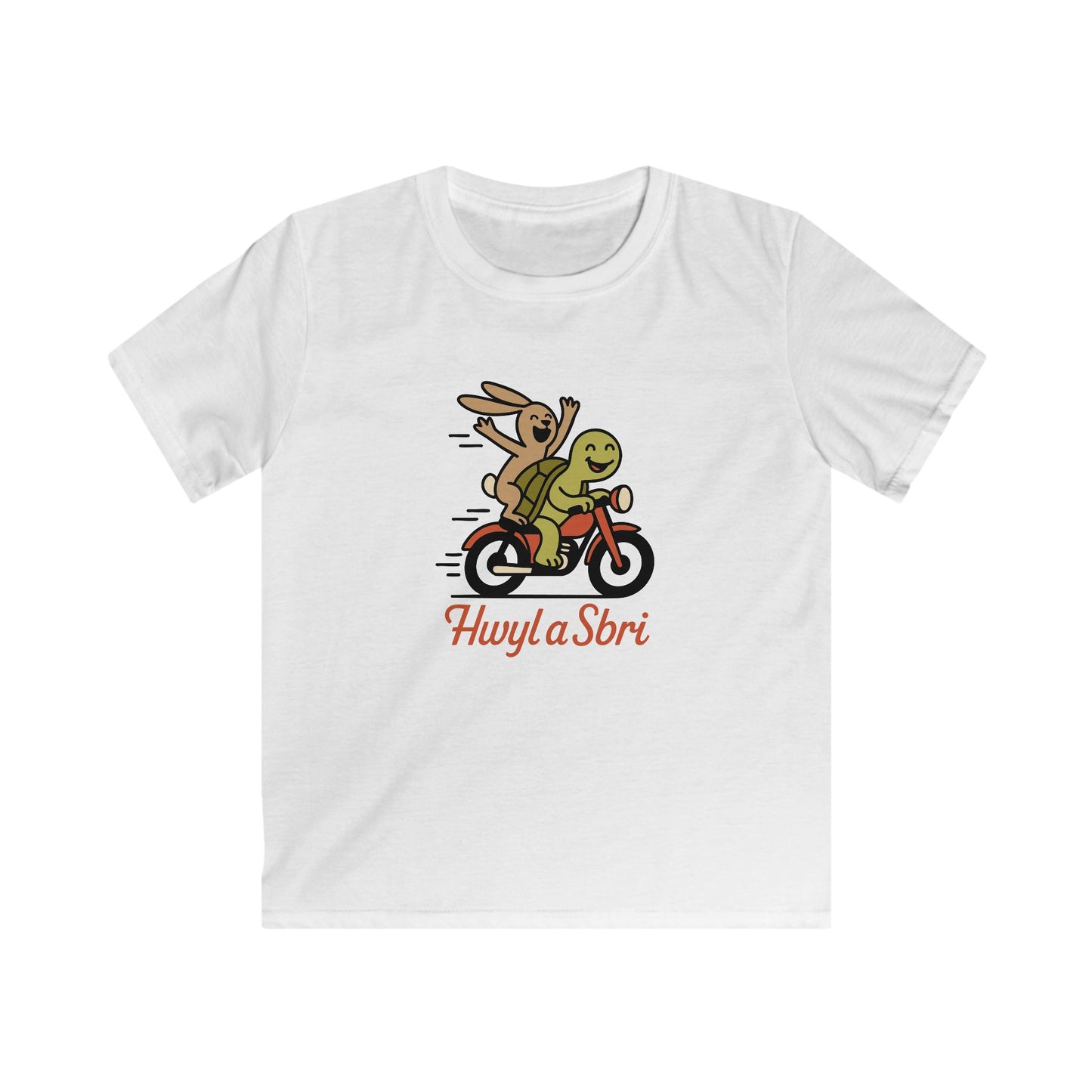 Tortoise & the Hare Kids Welsh T-Shirt — "Hwyl a Sbri"