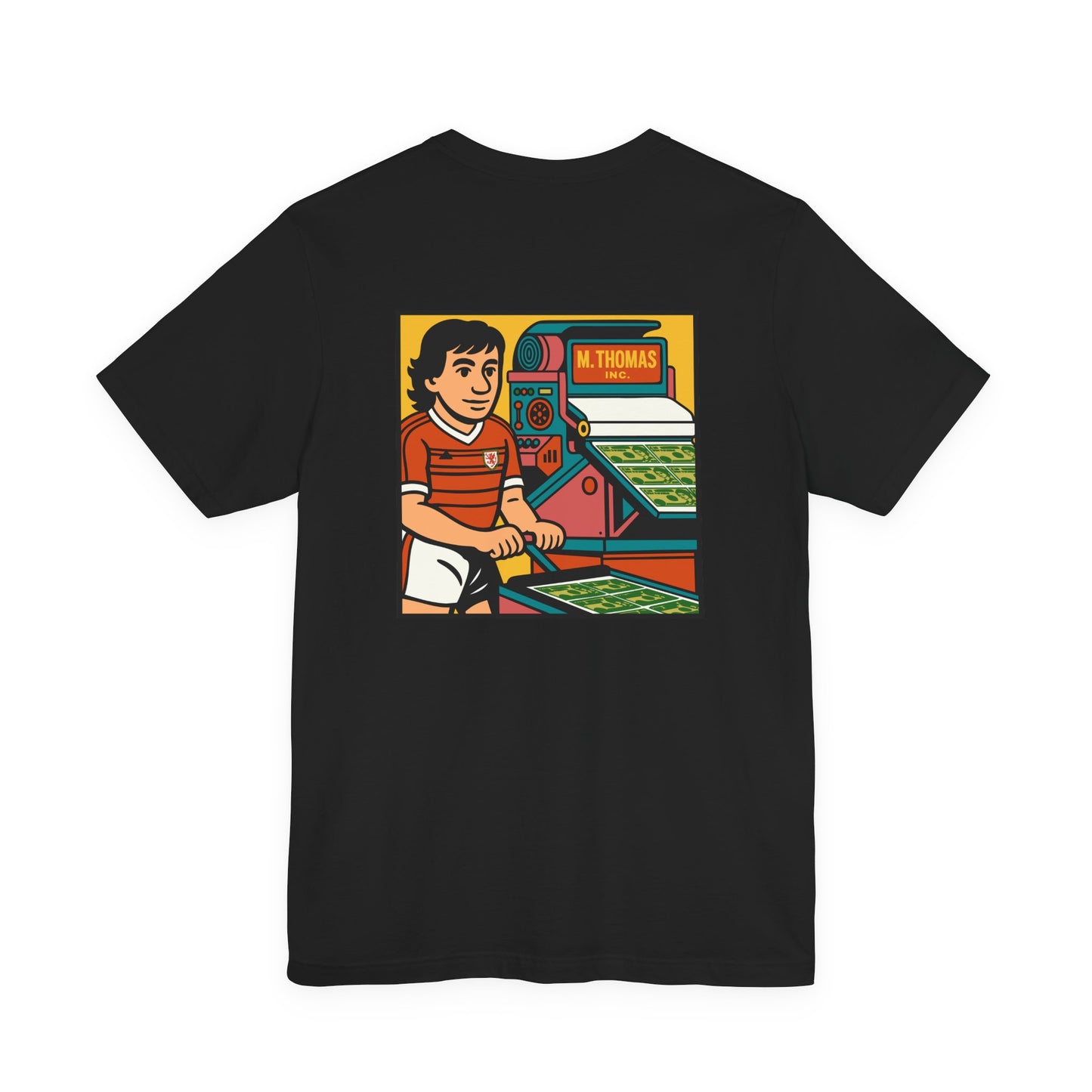 Mickey Thomas 'Magic Money Machine' - Retro Wales Kit Unisex T-Shirt (Double Sided)