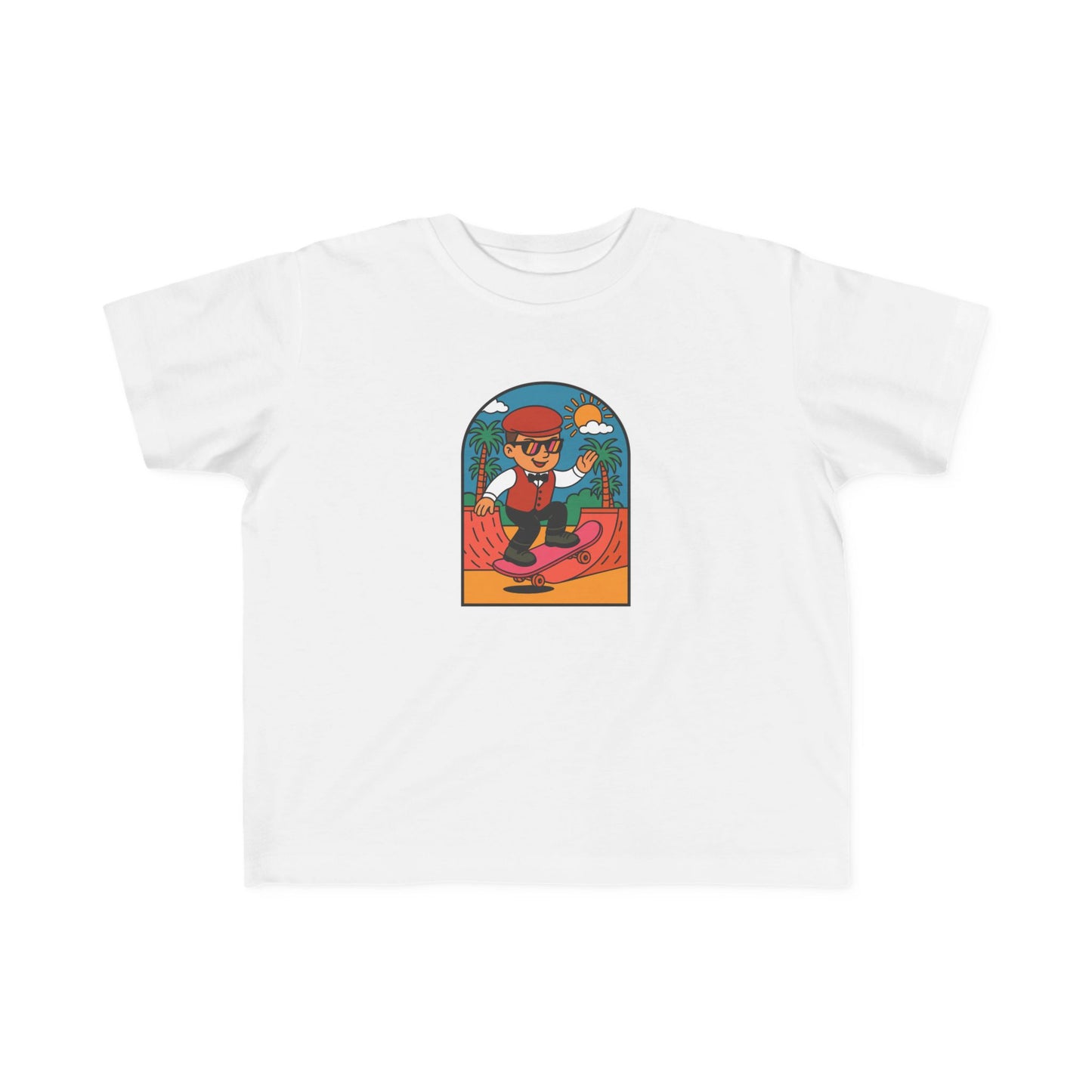 Toddler Welsh Costume Skateboard Tee