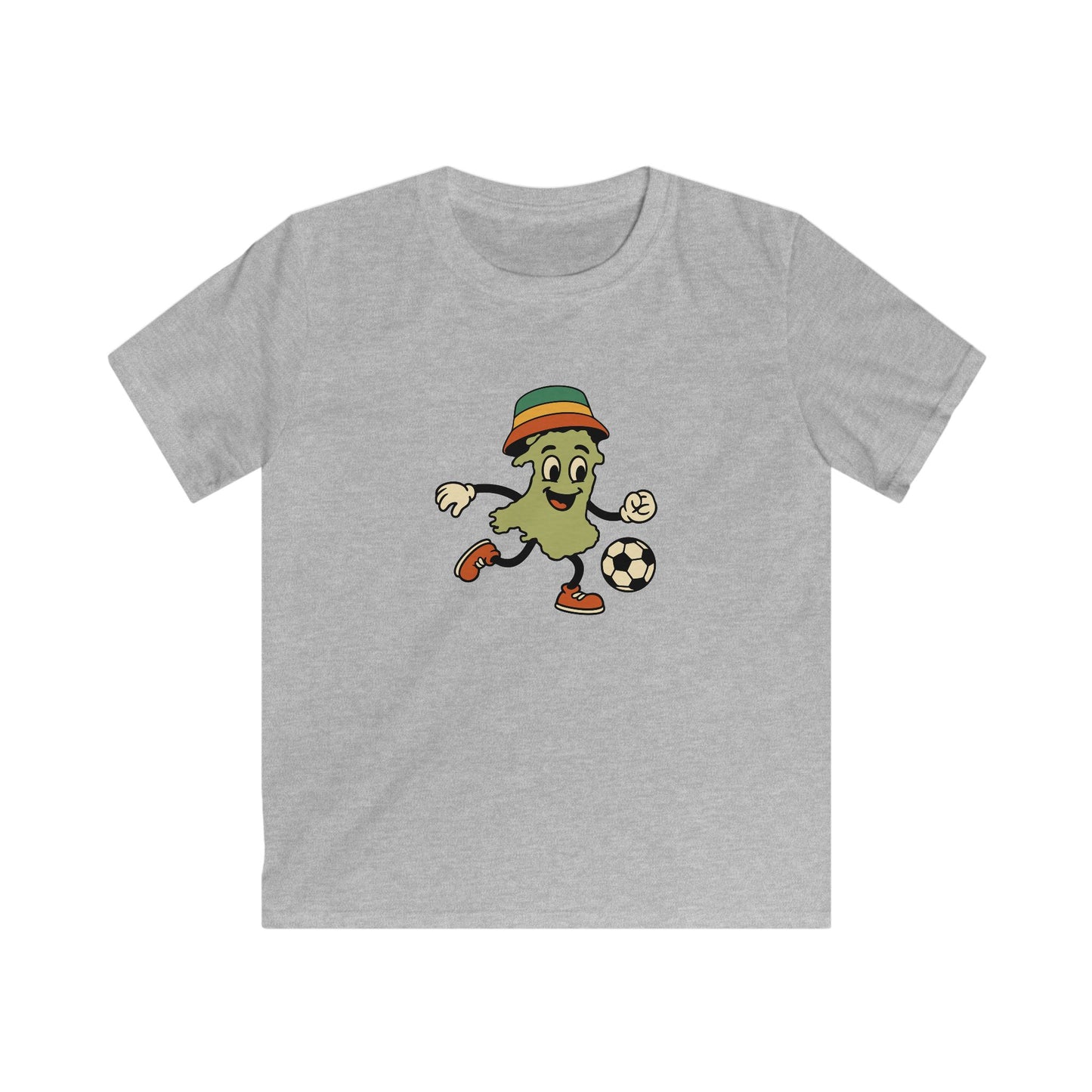 Kids Retro Wales Map Cartoon Tee — Welsh Football T-Shirt