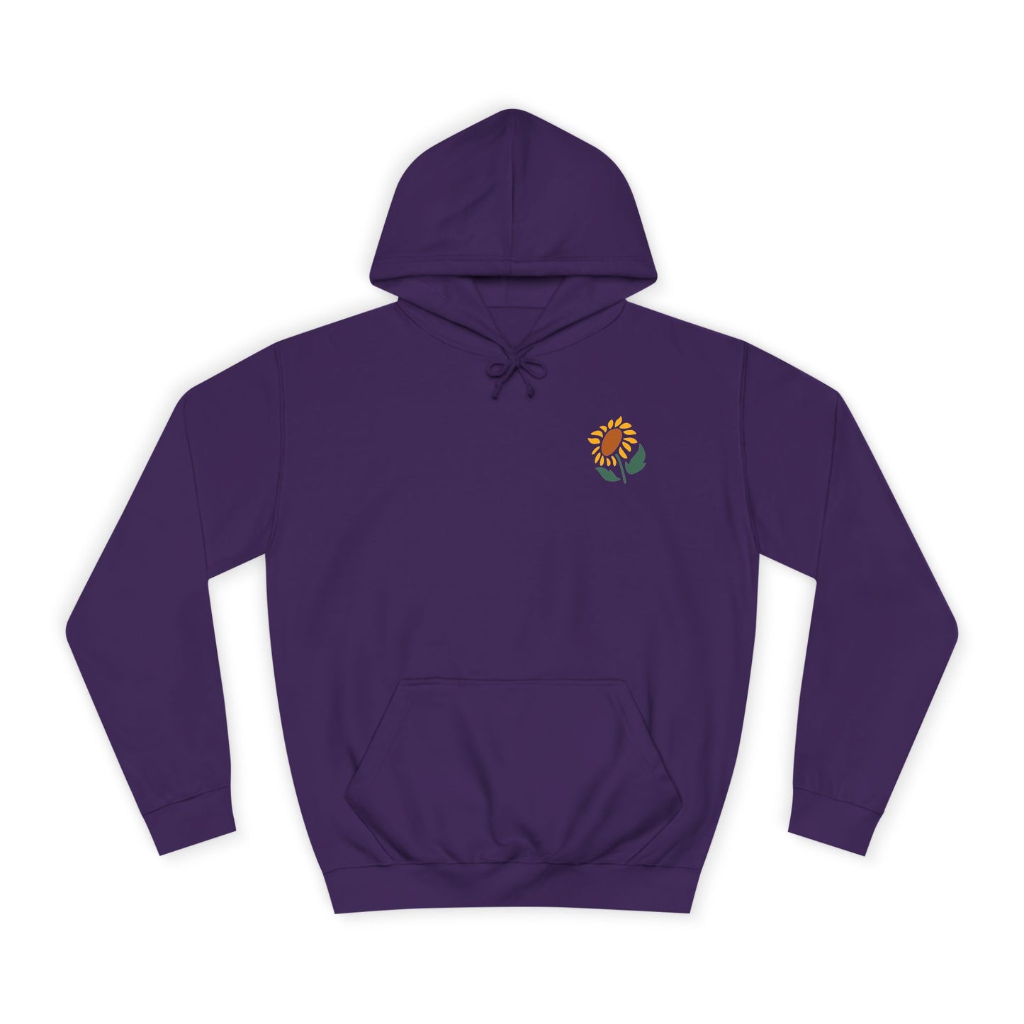 Retro Sunflower 'Blodau Haul' Unisex Hoodie (Double Sided)